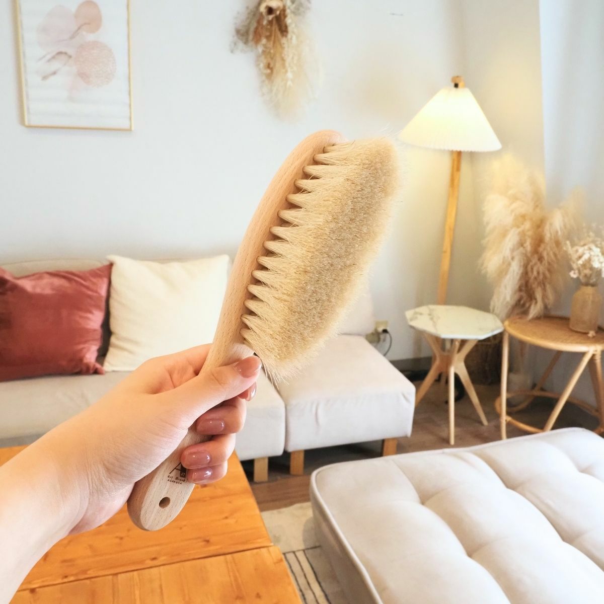 アートブラシ　洋服ブラシ オーバル 桐箱入り