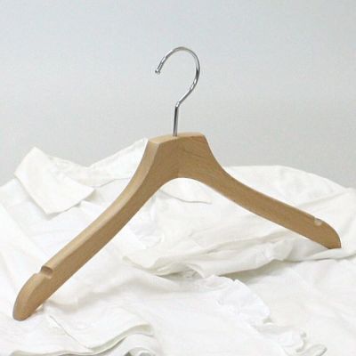 ハンガー 木製 メンズ レディース シャツ用 ブラウス用 薄型 BS-34S シャツ用ハンガー クリア Ｗ38 切込付  HANGER 　こんまり ときめき ライフ