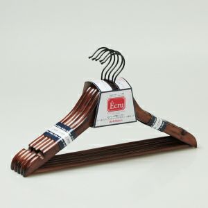 ハンガー木製 スーツ レディース 【EC-70 バータイプ 20本セット 38cm アンティーク】 HANGER　 名入れ業務用のみ可