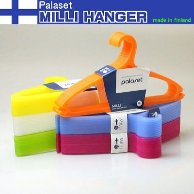 ハンガー 洗濯 シャツ用ハンガー カジュアルハンガー プラスチックハンガー セットハンガー 薄型【パラセット　MILLI　ハンガー１０本セット】 HANGER