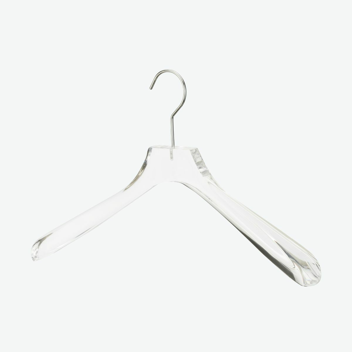 アクリルハンガー　メンズジャケットハンガー　透明 ACH-01　W420cm T4cm