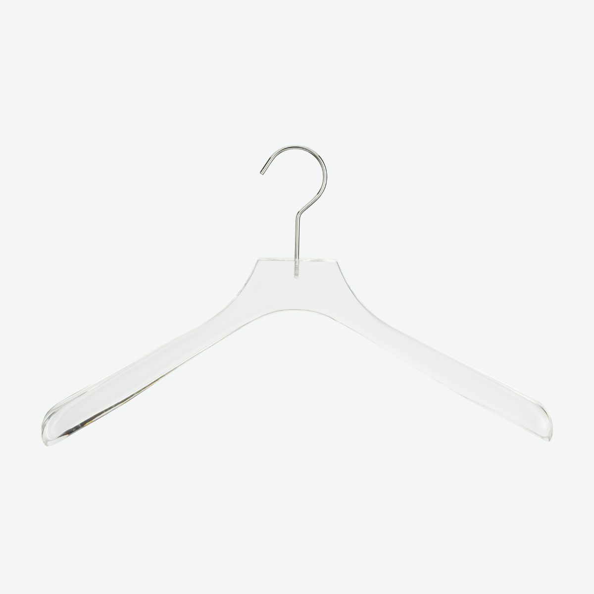 アクリルハンガー　メンズジャケットハンガー　透明 ACH-01　W420cm T4cm
