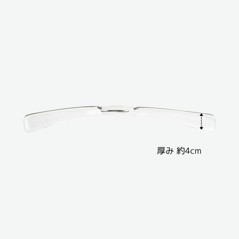 アクリルハンガー　メンズジャケットハンガー　透明 ACH-01　W420cm T4cm
