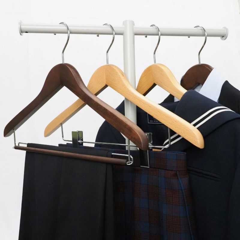 ベーシックハンガー【単品】 1～5本セット ナチュラル 42cm